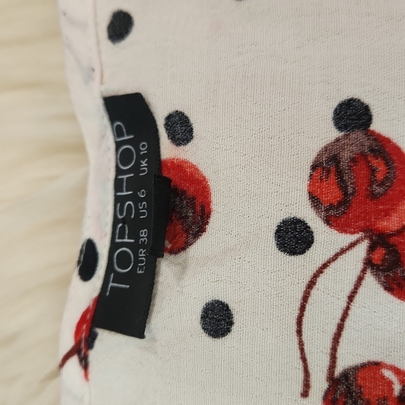 Topshop Cherry Polka Dot Blouse - Picture 2 of 7